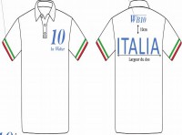 Mens-Pique-Italian-Flag